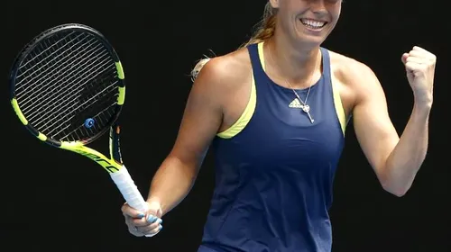 Wozniacki, semifinalistă la Melbourne pentru a doua oară în carieră. „Caro” a ratat o minge de meci, a prelungit suspansul, dar tot a „răpus” cel mai frumos rever din WTA