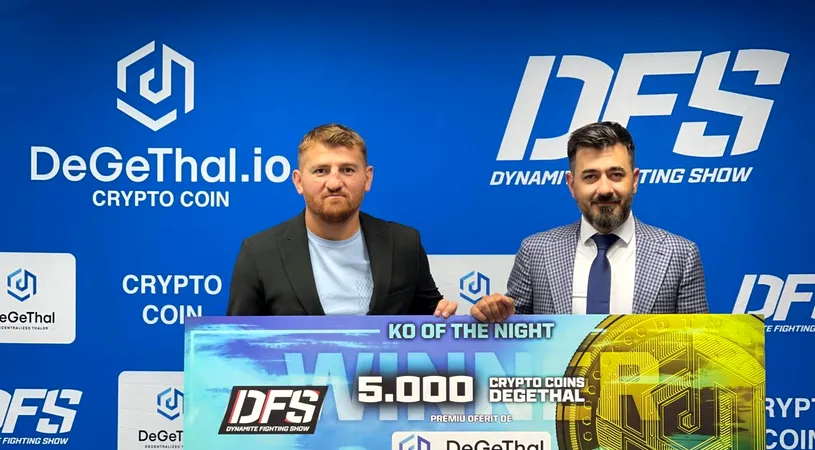 Cel mai spectaculos KO al serii de 4 iunie în gala Dynamite Fighting Show va fi răsplătit în criptomonede. E o premieră la nivel mondial în sportul de contact