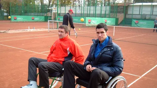 Florin Segărceanu și Victor Hănescu, la dublu din scaune cu rotile