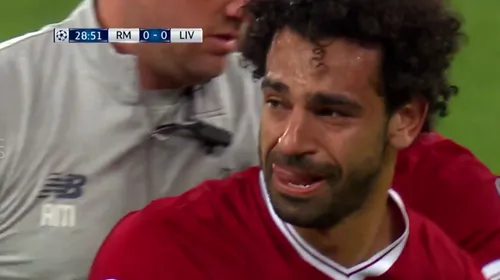 Când fotbalul își alege cel mai prost moment să fie nedrept! Salah a ieșit cu lacrimi în ochi din cel mai important meci al carierei. VIDEO | Faza în care Sergio Ramos l-a scos din joc pe starul lui Liverpool