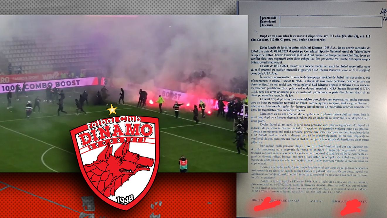 Declarația care-i înfundă pe ultrașii lui Dinamo implicați în bătaia cu rivalii de la Steaua. Juristul clubului, singurul spectator din stadion care s-a adresat poliției în calitate de persoană vătămată. Umilit de față cu Eugen Voicu și Andrei Nicolescu. FOTO EXCLUSIV