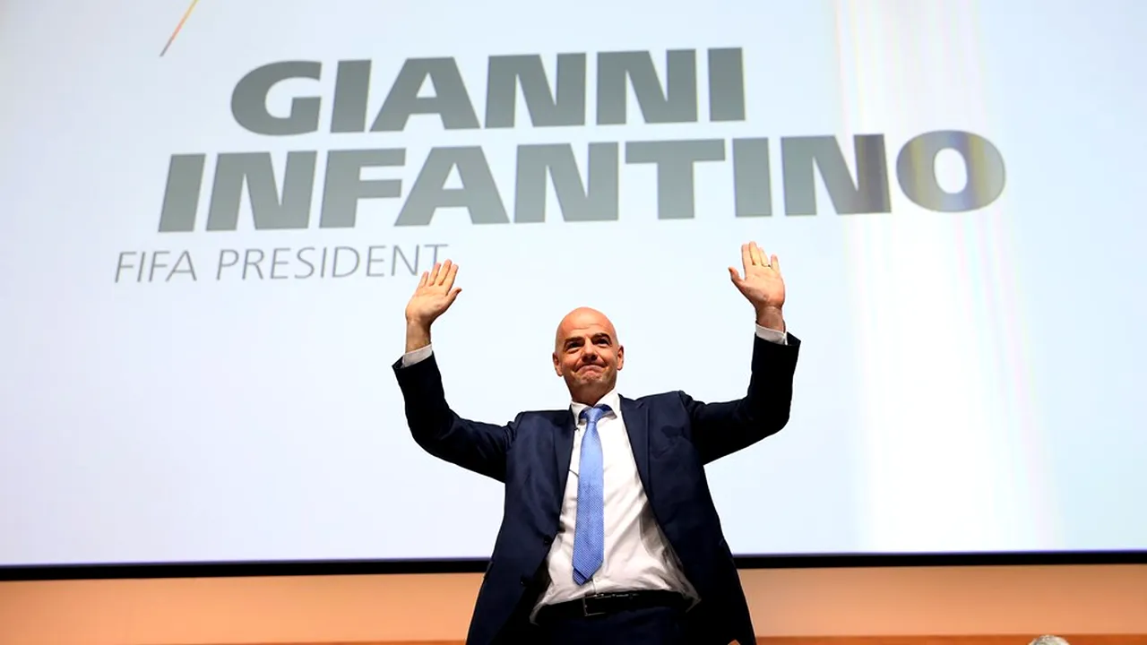 Restart pentru FIFA! Gianni Infantino e noul președinte! Omul susținut de FRF a câștigat alegerile cu 115 voturi din 207. Înlocuitorul lui Blatter vrea 40 de echipe la CM. Primele promisiuni