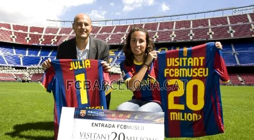 FOTO** Barcelona a premiat vizitatorul cu numărul 20.000.000 al muzeului clubului!