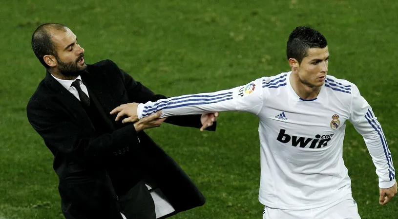Ce a făcut Pep Guardiola, creatorul lui Leo Messi, când a trecut pe lângă Cristiano Ronaldo pe scenă!