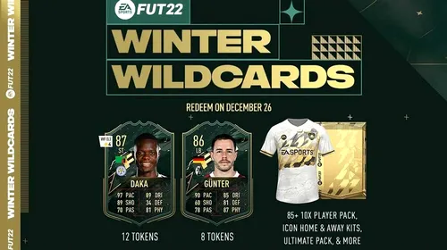 Cum poți obține jetoanele necesare pentru recompensele oferite de evenimentul Winter Wildcards din FIFA 22