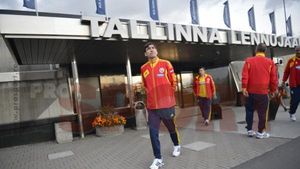 FOTO Întâmpinați de frig și girafe la Tallin!** Primele imagini cu "tricolorii" la sosirea în Estonia