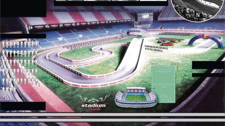 Cum se mai fac bani în Spania: Stadion transformat în circuit de raliuri