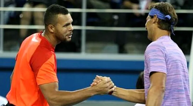 Nadal a revenit, după trei luni de absență. Victorie spectaculoasă cu Jo-Wilfried Tsonga