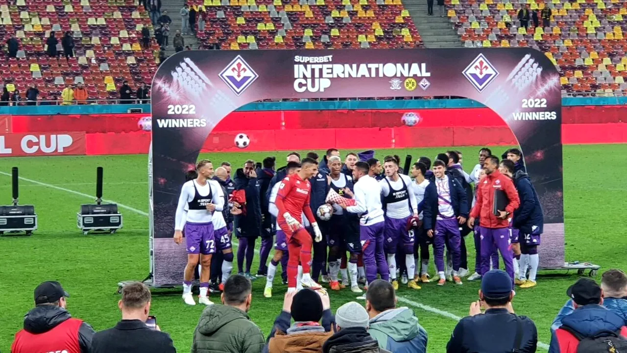 Rapid pierde și cu Borussia Dortmund, și cu Fiorentina, însă jucătorii lui Adrian Mutu câștigă o experiență de neuitat! Italienii câștigă mini-turneul disputat pe Arena Națională