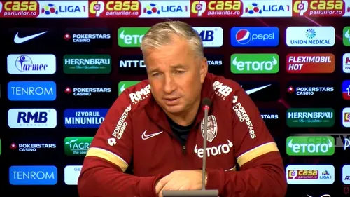 Dan Petrescu, supărat foc pe arbitraj: „Am avut 4 faze de penalty, dintre care 3 clare