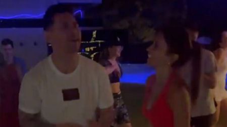 Imagini virale cu Lionel Messi și soția sa Antonela Raccuzzo pe ringul de dans! Starul lui PSG, mișcări de nota 10 în fața apropiaților | VIDEO