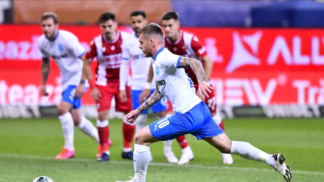 Alexandru Cicâldău, sincer după ce a adus victoria Craiovei cu Dinamo: „Am bătut slab penalty-ul, bine că a intrat în poartă”