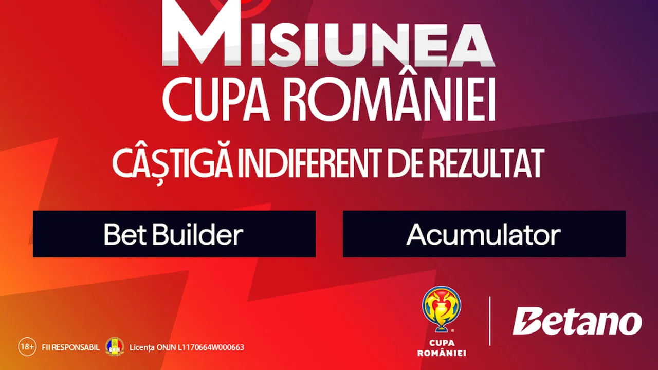 Dinamo – FCSB, derby cu repetiție. Pe Cupa României Betano câștigi indiferent de rezultat! ADVERTORIAL