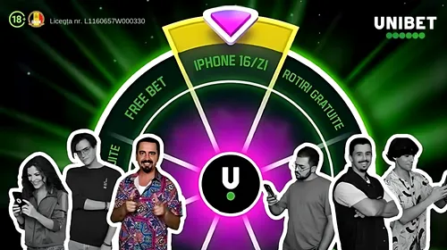 1 x iPhone 16 pe zi și alte premii atractive în noua campanie Spin ‘n’ Win de la Unibet (P)