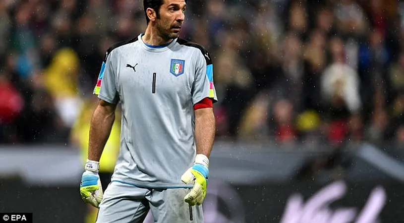 Gianluigi Buffon va juca, în partida Italia-Albania, meciul 1000 al carierei de profesionist! 