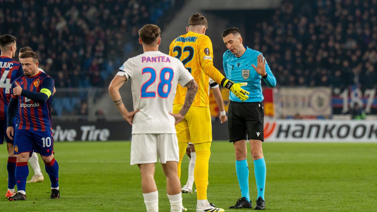 FC Basel - FCSB 3-1, în etapa 4 din grupa principală a Europa League. Campioana României a căzut în repriza a doua, după ce a egalat prin Olaru