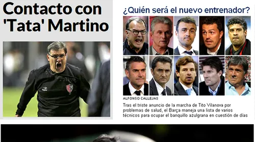 Marca, As și Sport s-au pus de acord: ‘Tata’ Martino, principalul favorit să preia BarÃ§a