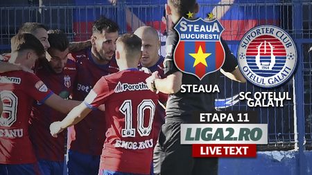 Chunchukov îi aduce Stelei victoria cu SC Oţelul. Echipa lui Daniel Oprița a revenit în Ghencea și și-a reluat locul în fruntea Ligii 2