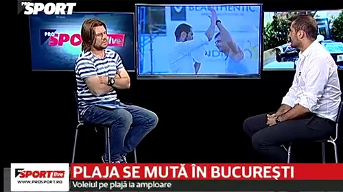 VIDEO | Voleiul pe plajă se relansează la Colosseum Retail Park. Cristi Brânză: „E un sport plin de adrenalină, de oameni frumoși, fete și băieți sexi și multă distracție”