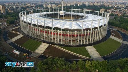FOTO SPECTACULOS!** Încă îl așteaptă pe Messi! Cum arată "Național Arena" văzut din elicopter