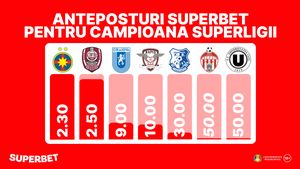 ADVERTORIAL | FCSB și CFR, umăr la umăr în lupta la titlu. Vezi primele Cote Superbet pentru câștigătoarea SuperLigii!