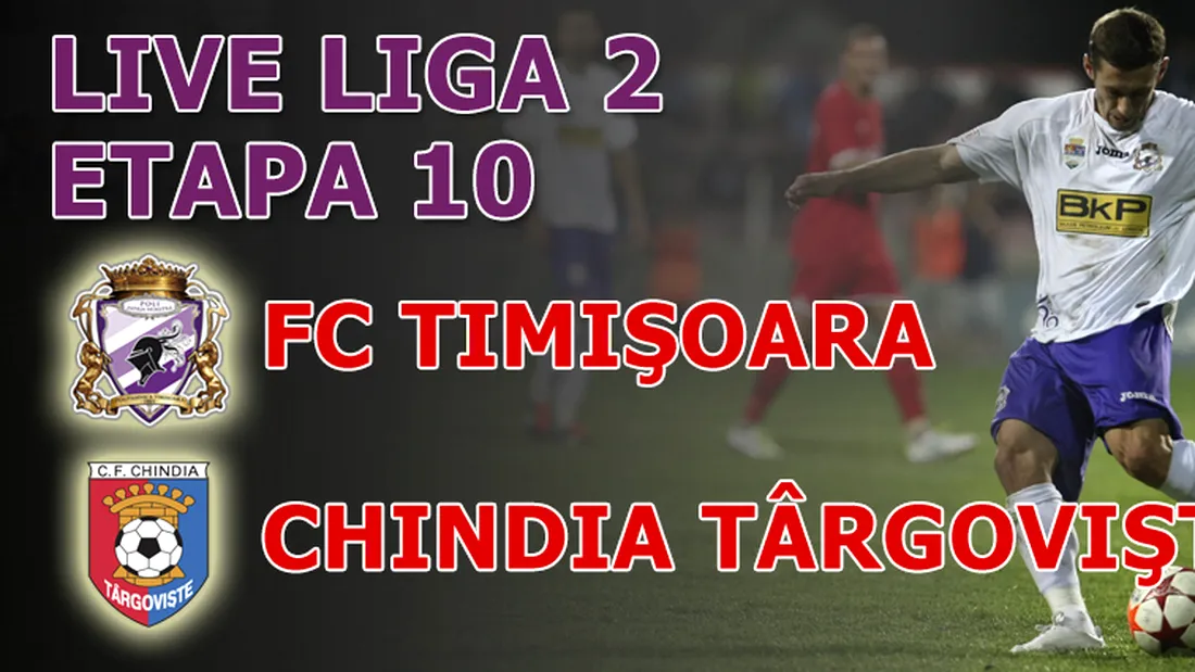 Victorie scumpă!** FC Timișoara - Chindia Târgoviște 1-0