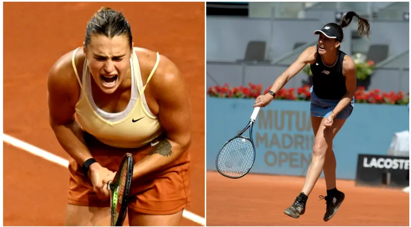 Sorana Cîrstea, învinsă de Aryna Sabalenka în turul doi la Madrid! A doua jucătoare a lumii și-a luat revanșa în fața româncei, care a părăsit supărată terenul central