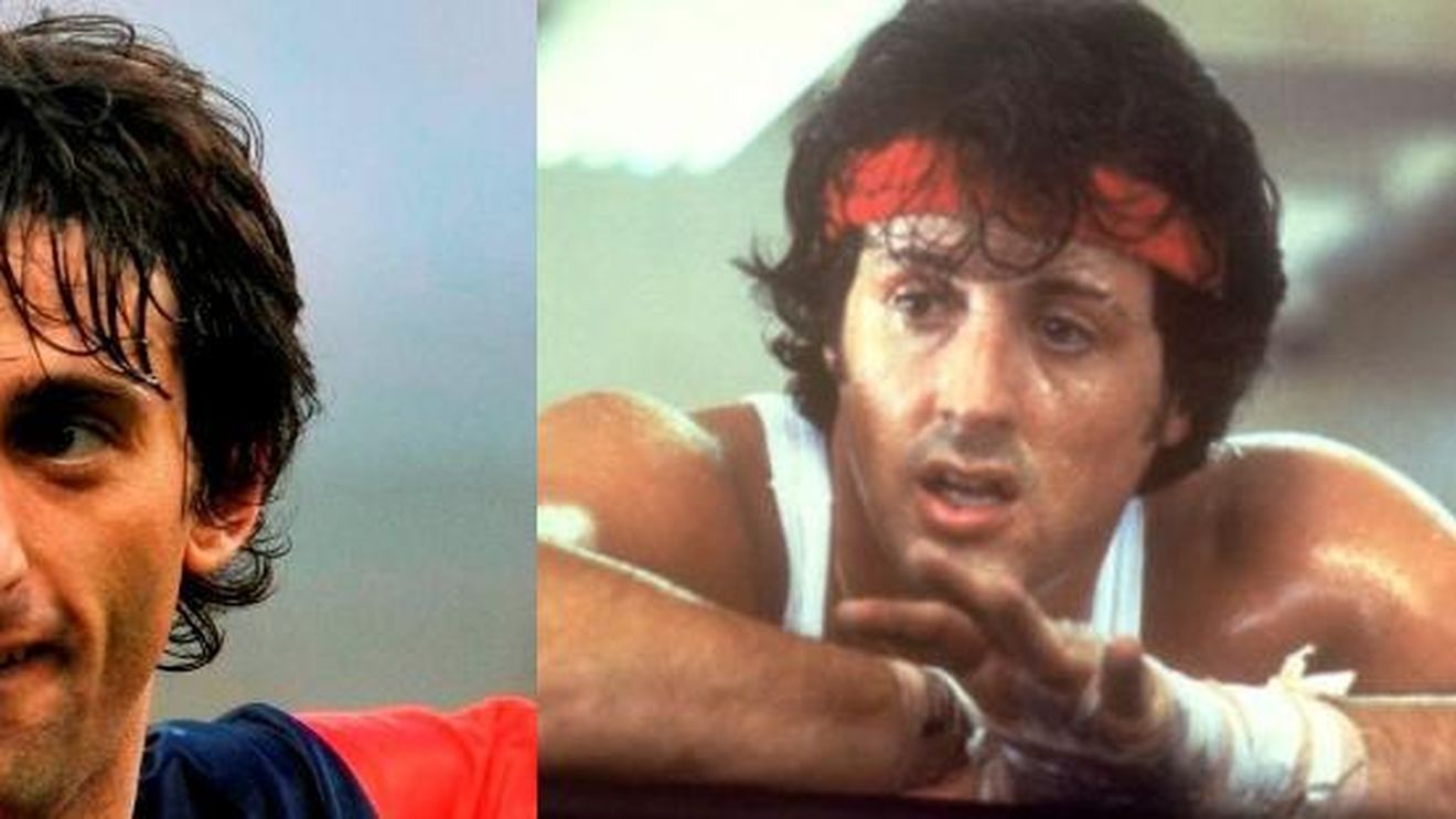 FOTO Asemănare incredibilă! Cine a marcat în finală? Milito sau Stallone? :)