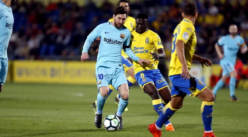 Barcelona a ajuns la 33 de meciuri consecutive fără eșec în La Liga după remiza cu Las Palmas. VIDEO | Messi, un nou gol de generic