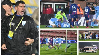 Victorie și clasare pe locul 2 pentru FC Voluntari umbrite de o accidentarea gravă! Florin Pîrvu, afectat după meciul cu FC Bihor: ”Sacrificiul este, totuși, prea mare!”