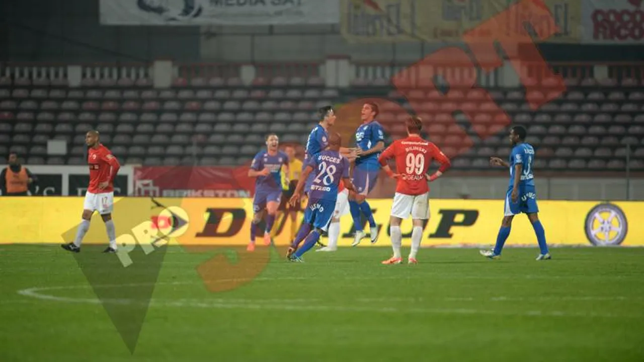Dinamo - Pandurii 2-3. Giusti a dat gustul înfrângerii