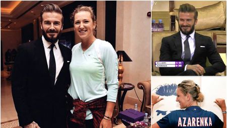Vika Azarenka si fotbalul. După Ibrahimovic, a vrut să îl impresioneze pe Beckham: "Am încercat chiar și o mică jonglerie cu mingea de tenis sperând că o să remarce"