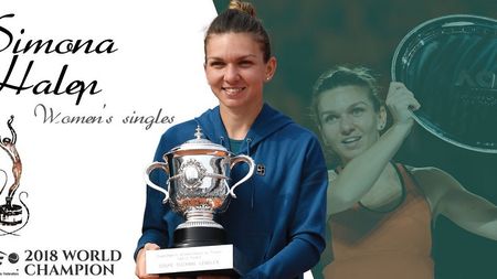 Simona Halep, premiată la Paris. FOTO | Românca a primit distincția pentru cea mai bună tenismenă din 2018