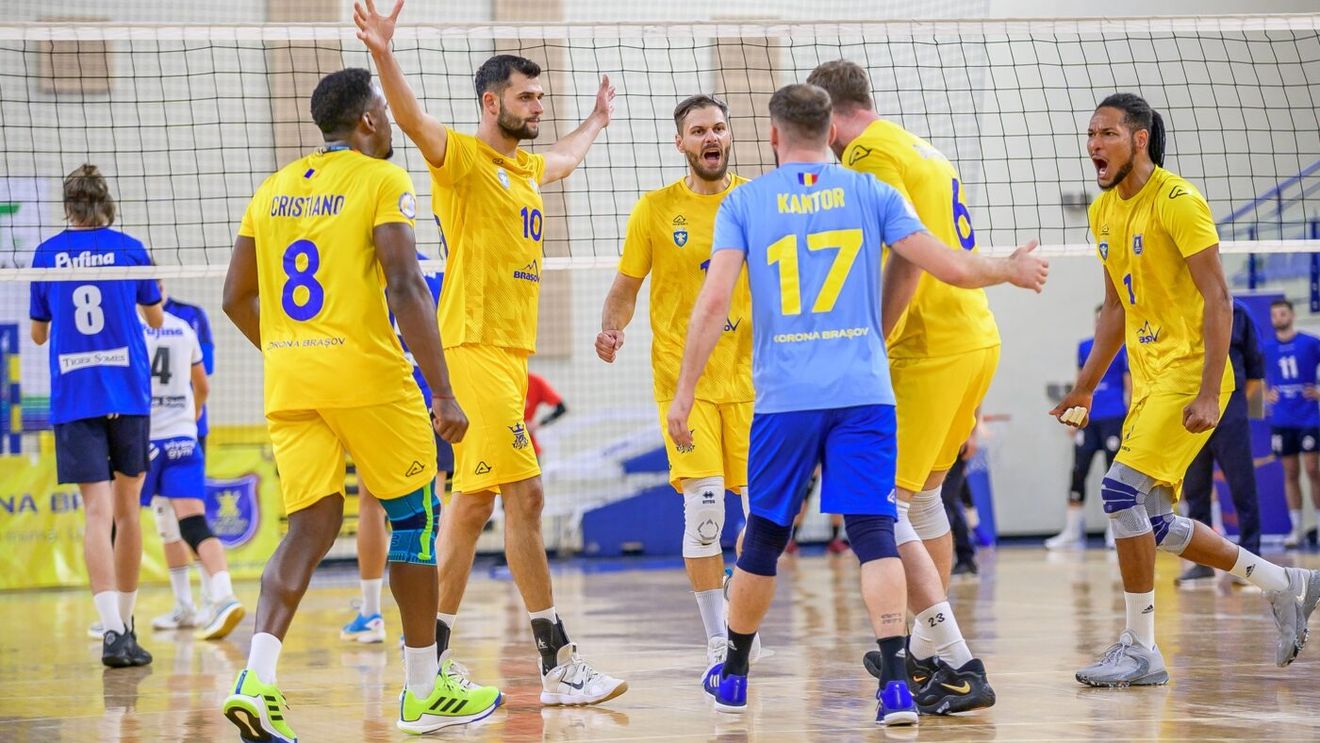 Partida anului la Brașov. Corona, duel de gală cu gigantul Trentino în CEV Cup. Laurențiu Lică: „Este un meci istoric”
