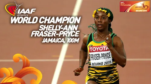 Jamaica, dublă la 100 m. Shelly-Ann Fraser-Pryce, performanță unică în sprintul feminin. Olandeza Schippers a corectat de două ori într-o zi recordul național, a câștigat argintul și a readus Europa pe podiumul mondial, după o pauză de 10 ani