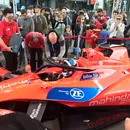 Premieră la Timișoara! Un monopost de Formula E, pilotat de Nick Heifdfeld, a făcut show în zona centrală a orașului