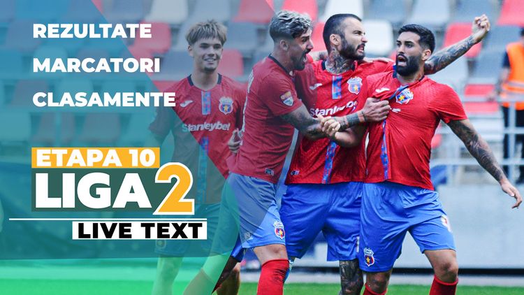 Etapa 9 Liga 2 | Opt partide încep la ora 11:00. CSM Slatina își joacă menținerea pe primul loc. La Clinceni are loc derby-ul de clasament al rundei