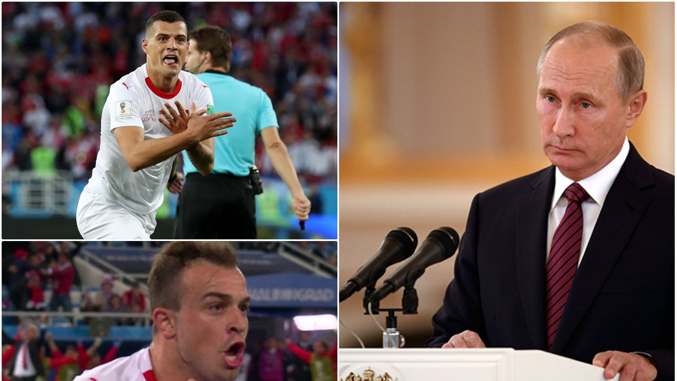 Au întrecut măsura! Shaqiri și Xhaka l-au iritat și pe Putin: gesturile celor doi fotbaliști au lovit Rusia în orgoliu