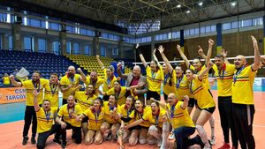 Alba Blaj, a șaptea oară campioana României! VAB a sărbătorit titlul la Târgoviște, pe terenul rivalei CSM