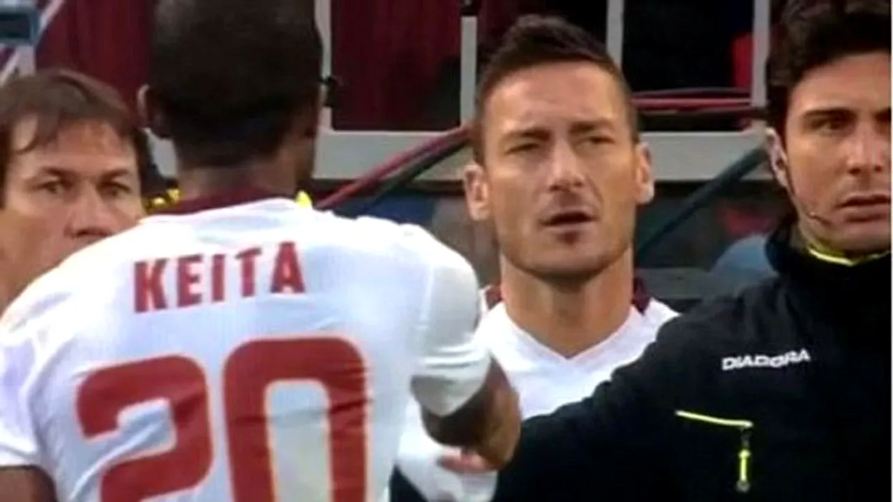 Keita a explicat una dintre cele mai controversate faze din week-end. De ce i-a refuzat Totti banderola de căpitan: 