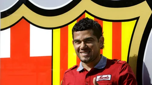 Dani Alves: „Să joc la Barcelona e un vis devenit realitate”