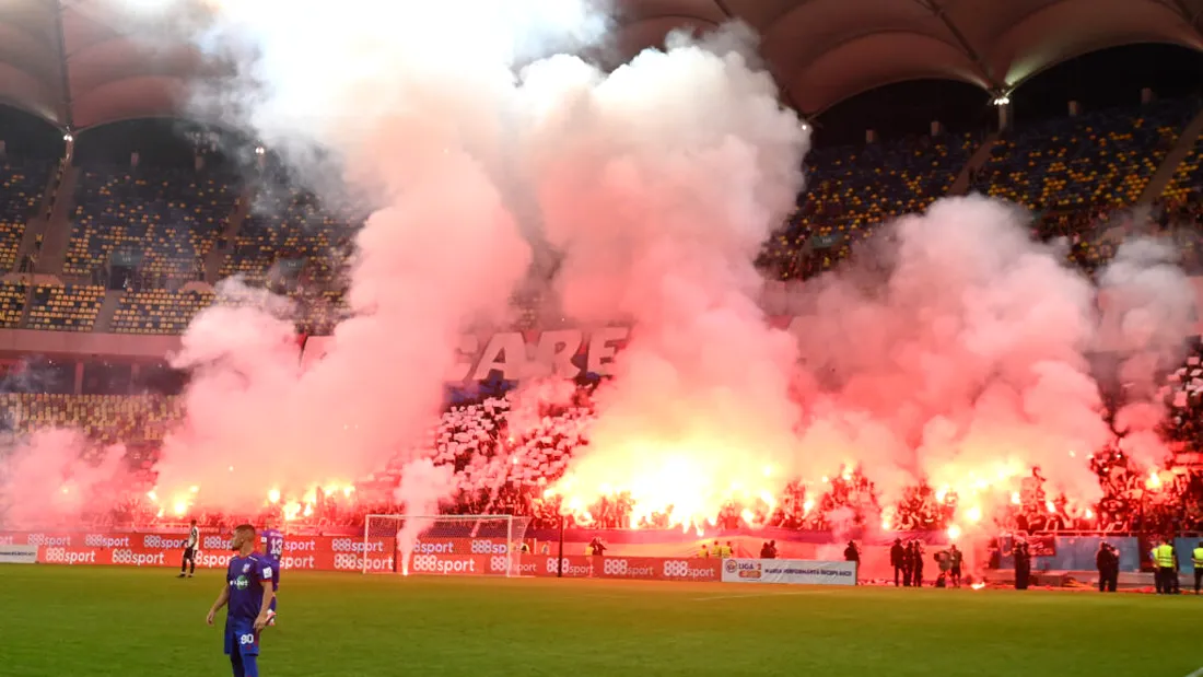 Dinamo și Steaua, sancționate de Comisia de Disciplină pentru incidentele de pe Arena Națională. ”Militarii”, amendă mai mare și stadionul suspendat pentru mai multe etape
