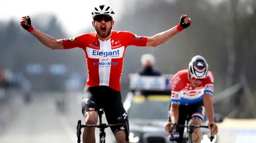 Kasper Asgreen, victoria carierei! Danezul a scris istorie după ce l-a învins pe Mathieu Van Der Poel în Turul Flandrei | VIDEO