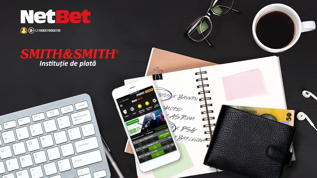 (P) NOU: la agentiile Smith&Smith jucatorii pe NetBet pot face tranzactii direct cu numerar