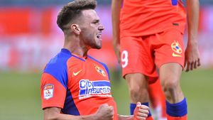 Andrei Cordea, emoționat după golul victoriei din FCSB - Șahtior Karagandî: „Acesta este visul meu!”