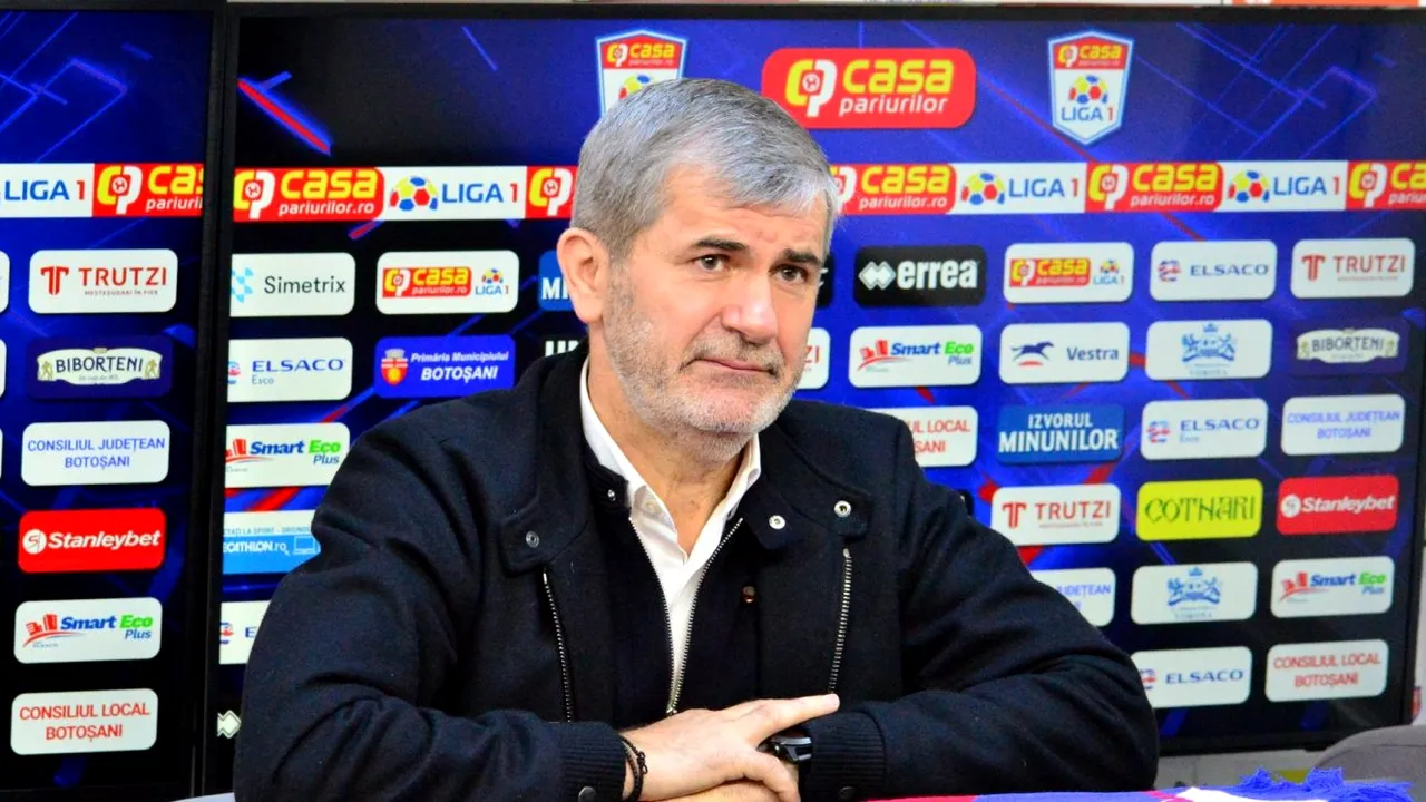 Valeriu Iftime știe de ce nu a putut FC Botoșani să o învingă pe FCSB: „Ne trebuie 2-3 pianiști și compozitori!”. Ce spune despre ședința pentru implementarea sistemului VAR în Liga 1