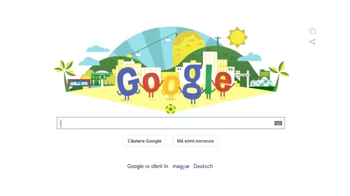 Campionatul Mondial de Fotbal 2014, celebrat astăzi de Google printr-un Doodle special