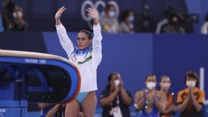 Caz fără precedent. Gimnasta Oksana Şuşovitina concurează la 50 de ani la Cupa Mondială şi vrea să participe la Jocurile Olimpice de la Los Angeles 2028, a 9-a ediție din cariera ei