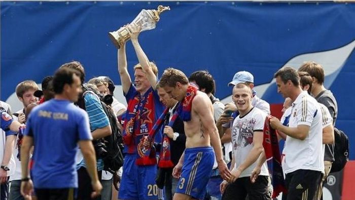 ȚSKA Moscova a câștigat pentru a patra oară campionatul Rusiei. Cum au petrecut jucătorii în vestiar