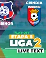 FC Bihor – Chindia se joacă de la ora 17:30, în deschiderea etapei a 8-a a play-off-ului Ligii 2. Orădenii își pot asigura menținerea în clasament peste târgovișteni